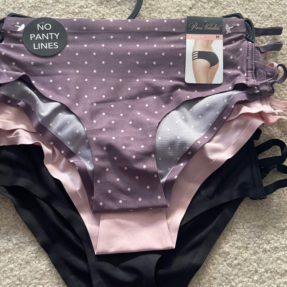 New undies, set of 3, Prima Valentina Comes with hanger and tags